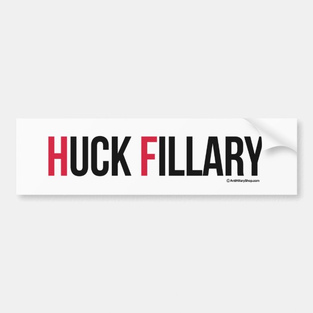 Huck Fillary - Anti Hillary Anti-Hillary - .png Bildekal (Framsidan)