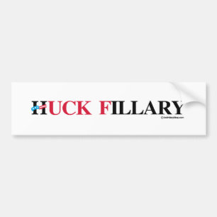 Huck Fillary - - Anti-Hillary - .png Bildekal
