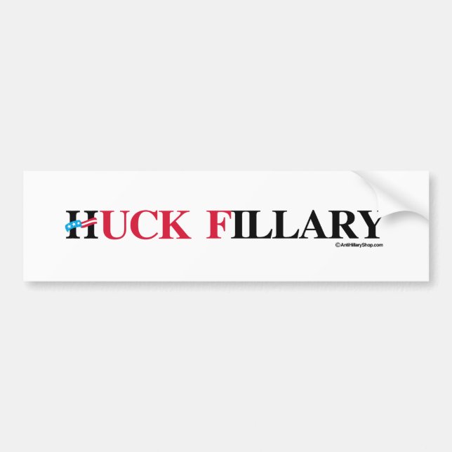 Huck Fillary - - Anti-Hillary - .png Bildekal (Framsidan)