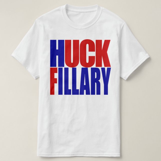 "HUCK FILLARY", T SHIRT (Design framsida)