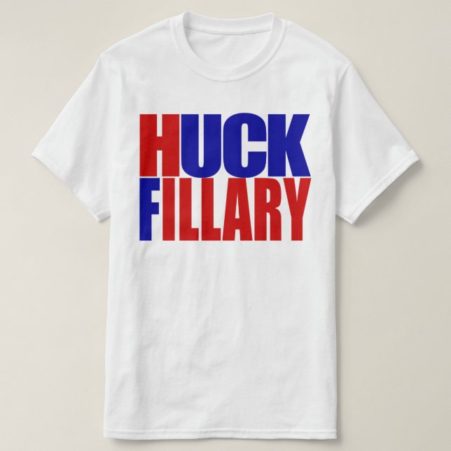 "HUCK FILLARY", TEE SHIRT (Design framsida)