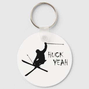 Huck Ja (Skiing) Nyckelring