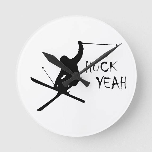 Huck Ja (Skiing) Rund Klocka (Framsida)