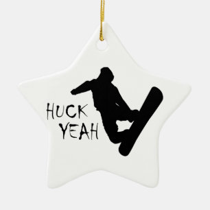 Huck Ja (Snowboarding) Julgransprydnad Keramik
