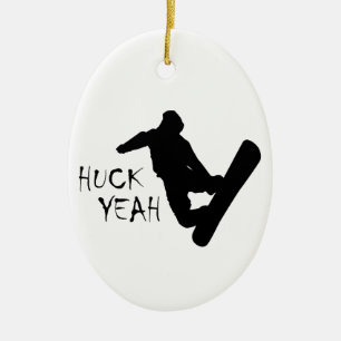 Huck Ja (Snowboarding) Julgransprydnad Keramik