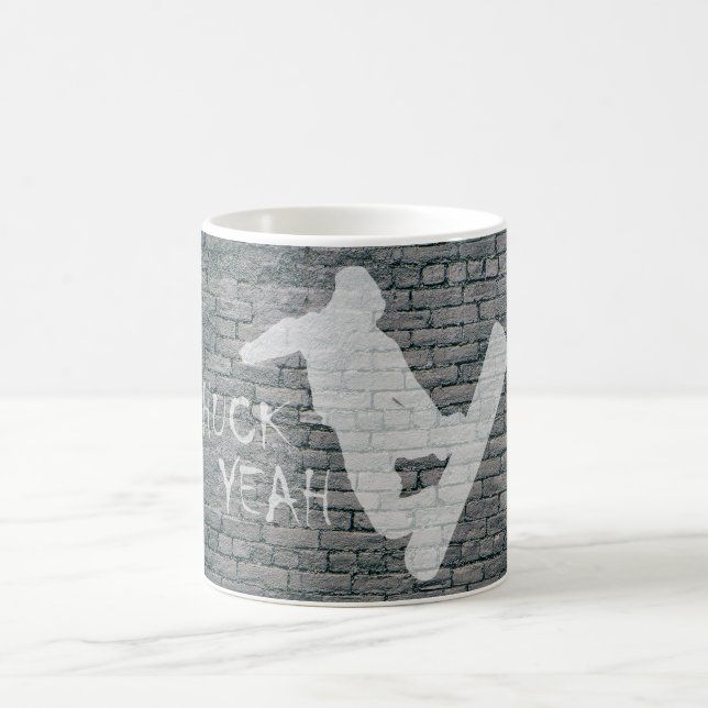 Huck Ja (Snowboarding) Kaffemugg (Center)