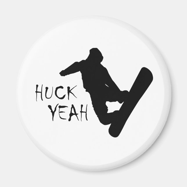 Huck Ja (Snowboarding) Magnet (Framsidan)