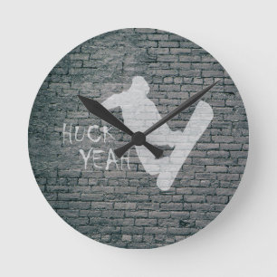Huck Ja (Snowboarding) Rund Klocka