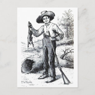 Huckleberry Finn Vykort