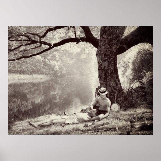 Huckleberry & Tom (Sepia Edition) Poster (Framsidan)