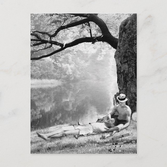 Huckleberry & Tom Vykort (Framsida)