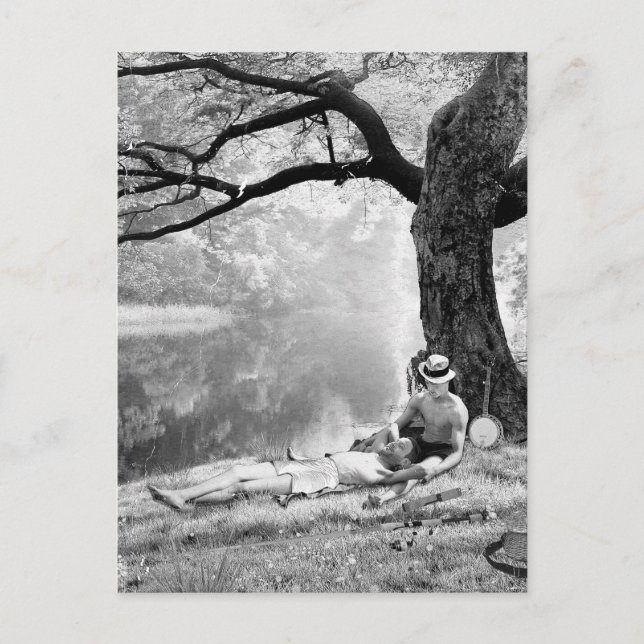 Huckleberry & Tom Vykort (Framsida)