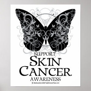Hud Cancer Butterfly 2 Poster