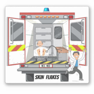 Hud Flakes Sjukvårdare EMS 911 Vinyl Sticker Klistermärken