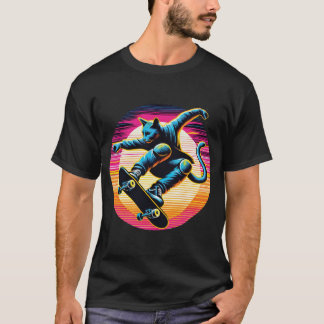 Hud neon Cat T Shirt