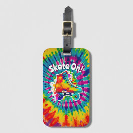 Hud på rullskridret Rink Tie Dye Hippie Bagagebricka