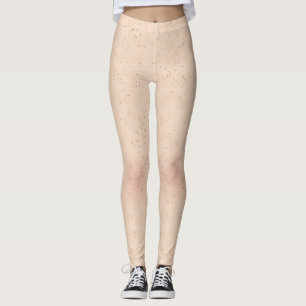 Hud Struktur Blek med många skinkor Leggings