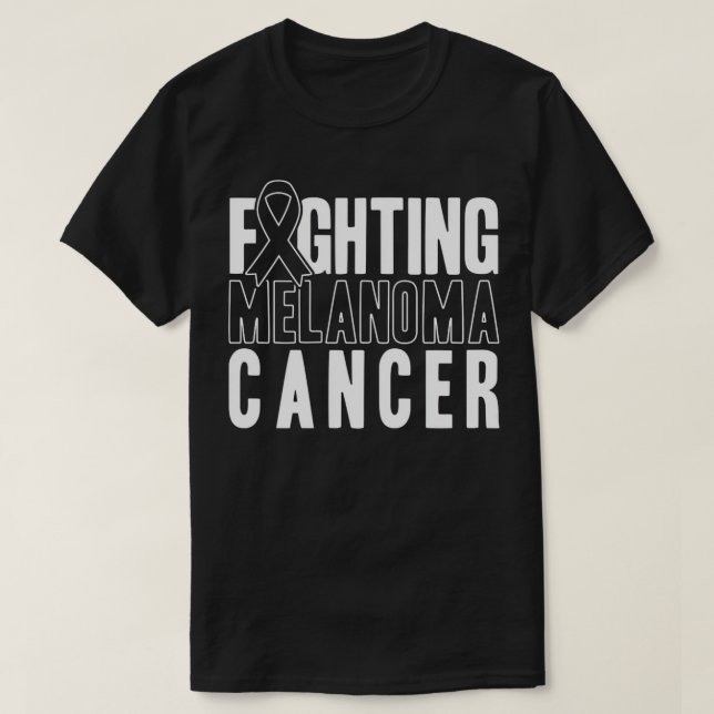 Hudcancer Kamp mot Melanom Cancer Melanom T Shirt (Design framsida)