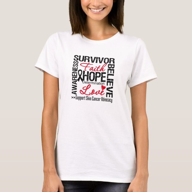 Hudcancer Survivors Motto Tee (Framsida)