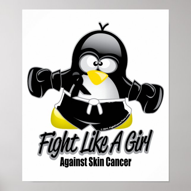 Hudcancerbekämpning Penguin Poster (Framsidan)