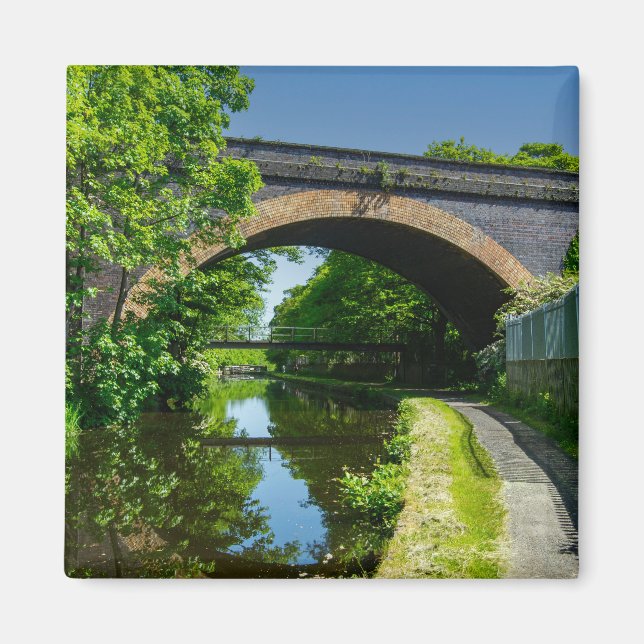 Huddersfield Broad Canal and Whitacre Mill Viaduct Magnet (Framsidan)