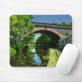 Huddersfield Broad Canal och Whitacre Mill Viaduct Musmatta