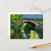 Huddersfield Broad Canal och Whitacre Mill Viaduct