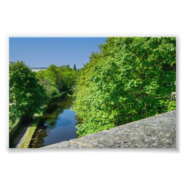 Huddersfield Broad Canal, Whitacre Mill Viaduct Fototryck (Framsidan)