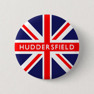 Huddersfield UK Flagga Knapp