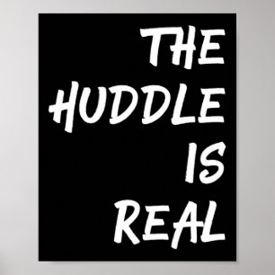 Huddle är riktigt Roligt Football for Fall Poster