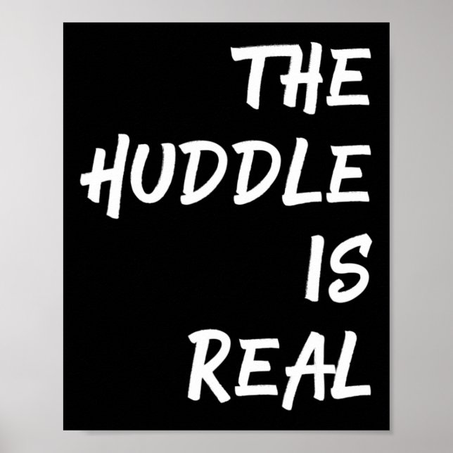 Huddle är riktigt Roligt Football for Fall Poster (Framsidan)