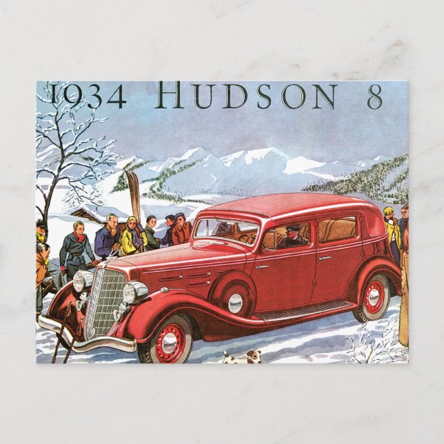 Hudson 1934 vykort (Framsida)