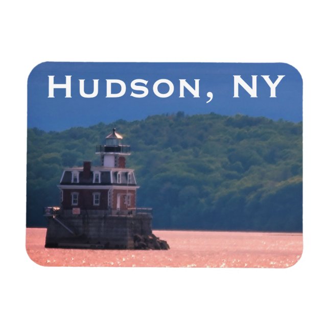 Hudson Atenfyr - Hudson City Light, NY M Magnet (Horisontell)