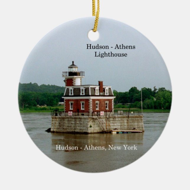 Hudson Atens fyr, ornament (Framsidan)