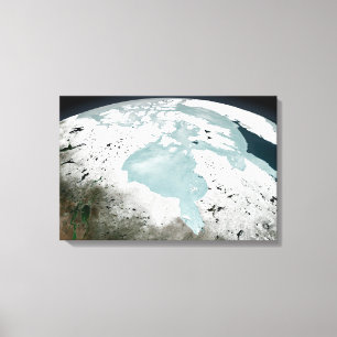 Hudson Bay Sea Ice 29 april 2006. Canvastryck
