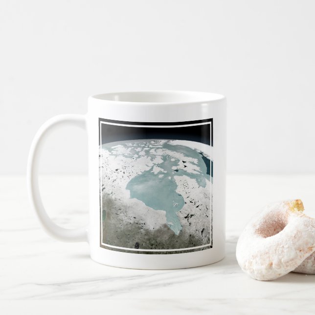 Hudson Bay Sea Ice 29 april 2006. Kaffemugg (Med munk)
