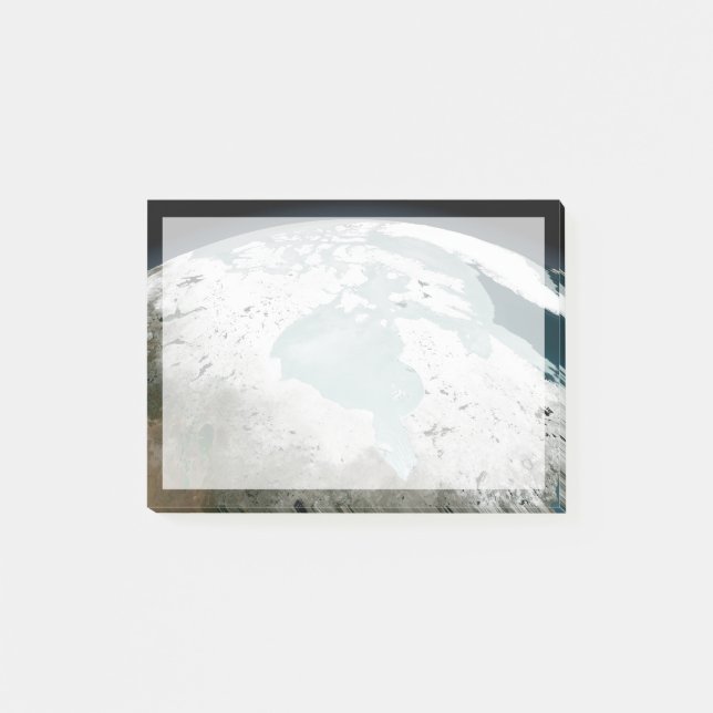 Hudson Bay Sea Ice 29 april 2006. Post-it Block (Framsida)