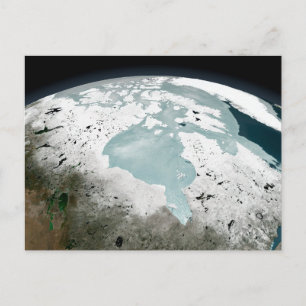 Hudson Bay Sea Ice 29 april 2006. Vykort