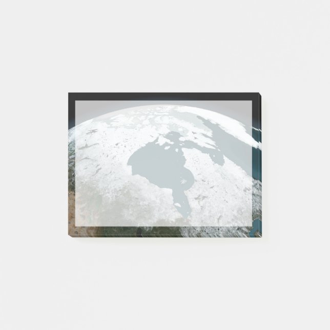 Hudson Bay Sea Ice Den 14 november 2005. Post-it Block (Framsida)