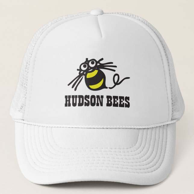 Hudson bibaseballmössa (vit) truckerkeps (Framsida)