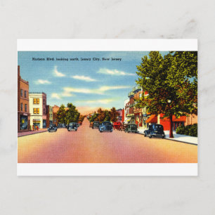 Hudson Blvd, Jersey City, New jersey Vykort