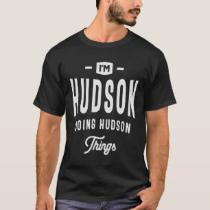 Hudson Doing Hudson Sak Anpassat namn Hudson T Shirt