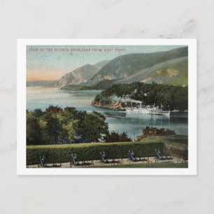 Hudson Highlands from Väster Point, NY 1911 Vintag Vykort