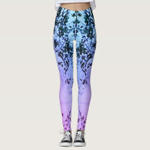 Hudson Leggings Rosa Blå Lila Urblekning