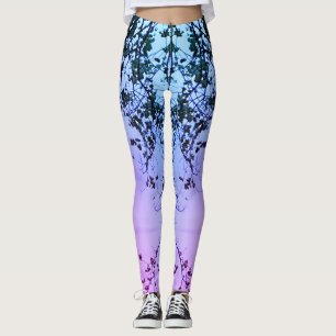 Hudson Leggings Rosa Blå Lila Urblekning