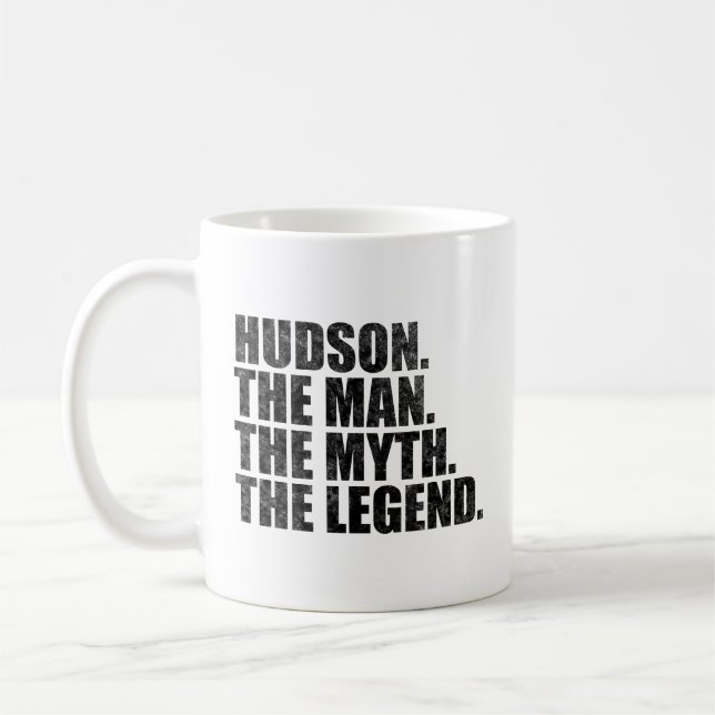 Hudson namn, Hudson Mannen Myten Legenden Kaffemugg (Vänster)