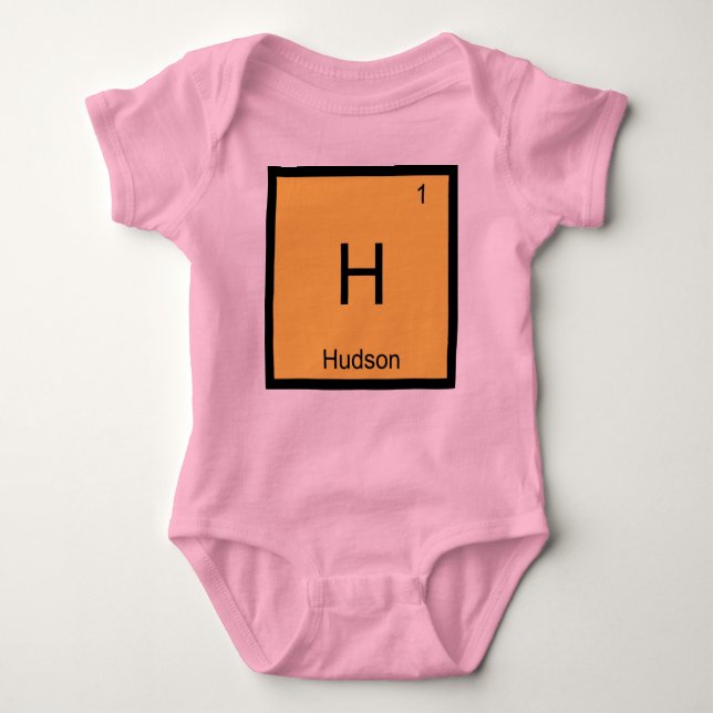 Hudson Namn kemi Inslag Periodic Bord T-shirt (Framsida)