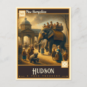 Hudson, New Hampshire VINTAGE Vykort