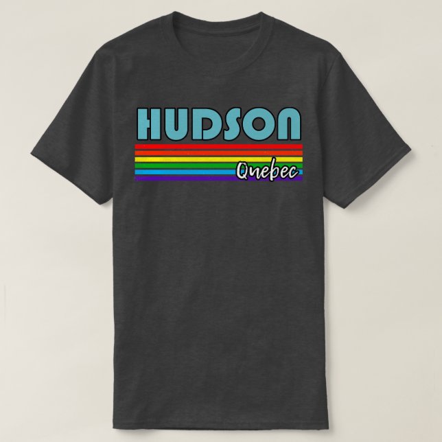 Hudson Quebec Pride Hudson LGBT Gift LGBTQ Support T Shirt (Design framsida)