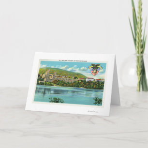 Hudson River beskådar av US-militärakademi Kort